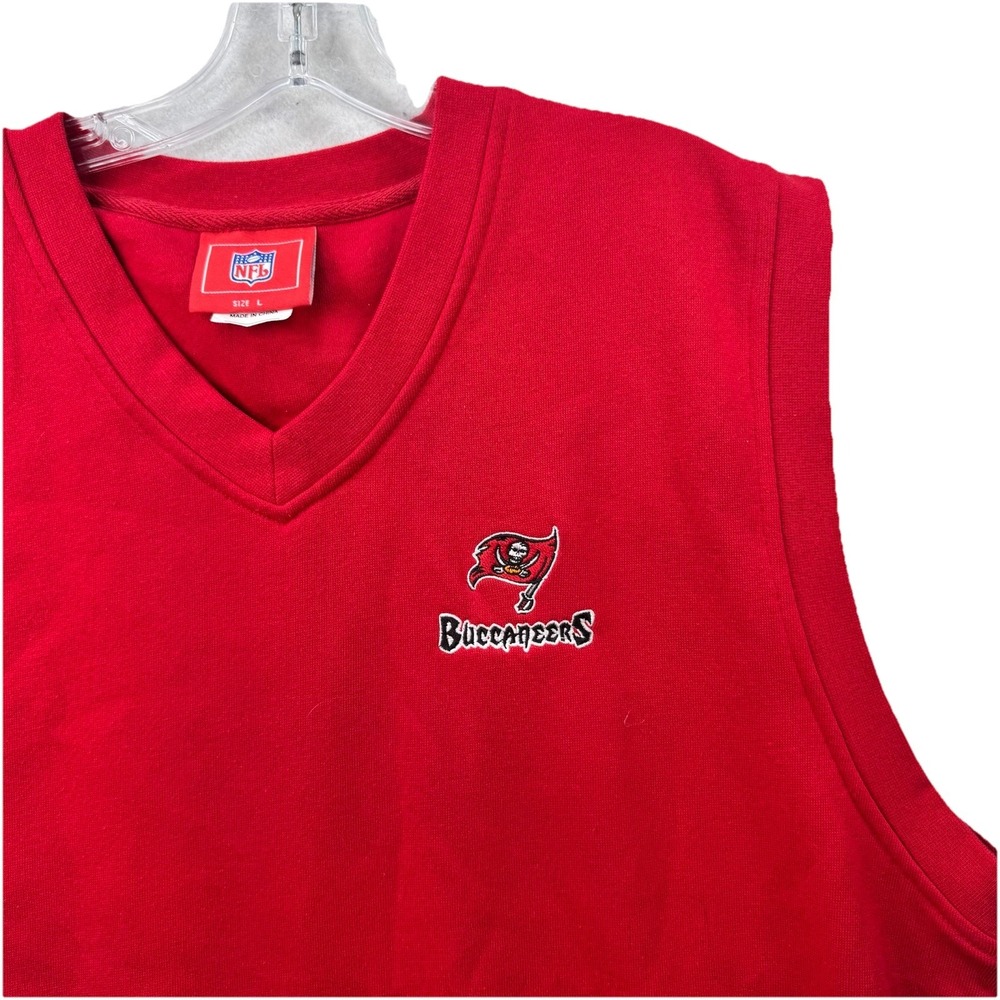 NFL Tampa Bay Buccaneers Knit Vest Mens Size Large Bucs Football Top